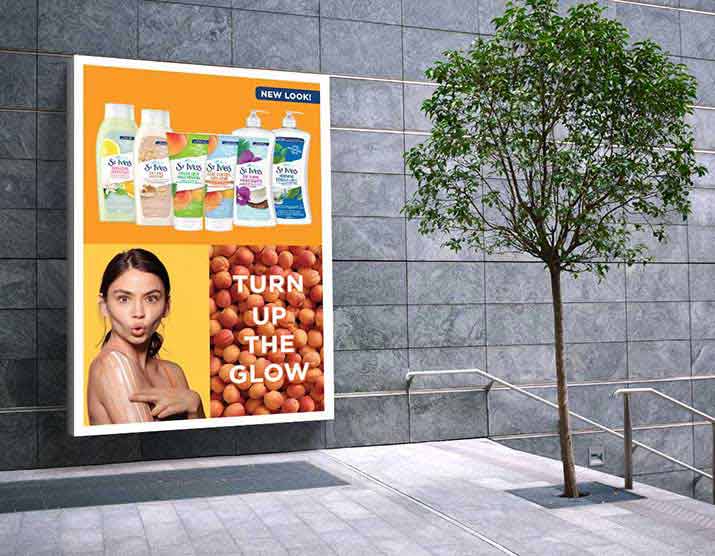 Outdoor advertising for St. Ives Canada